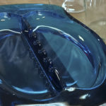 Ashtray, Blue glass